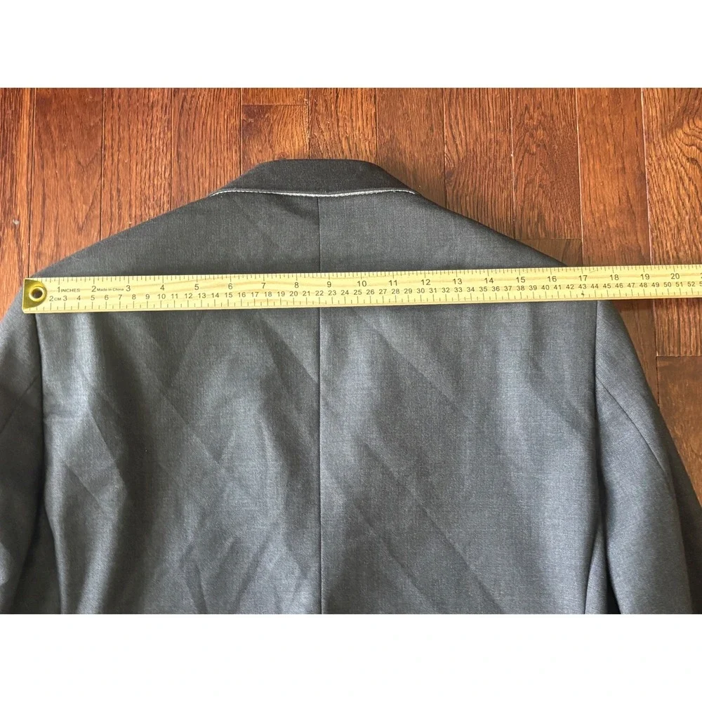 Indochino Luxury Suit Charcoal Gray Wool Cashmere Blend 2 Piece Set 42R 34x29